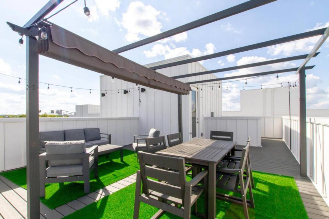 Skyline Serenity Rooftop Patio With Ping Pong Vila Nashville Exterior foto